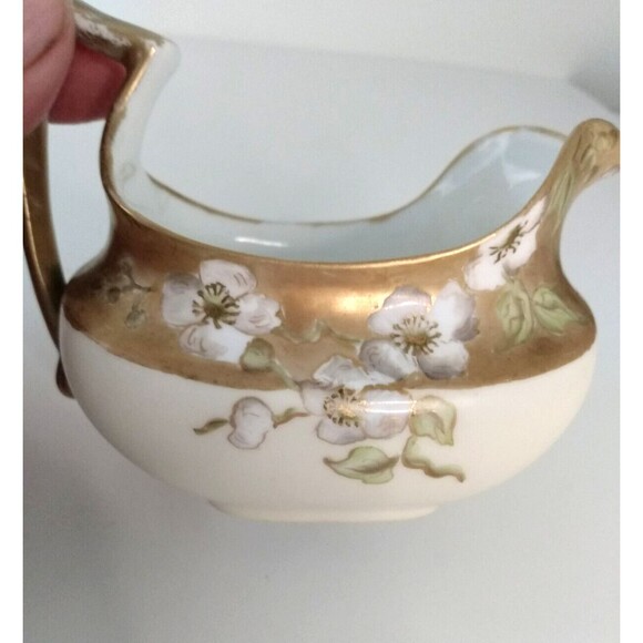 Antique Tressemanes & Vogt, France, Signed SAB 1891 T&V Creamer and Sugar - Picture 2 of 7